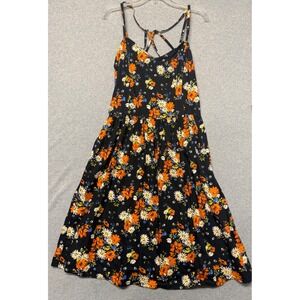 Long Tall Sally Womens Floral Midi Sundress  Sz 10